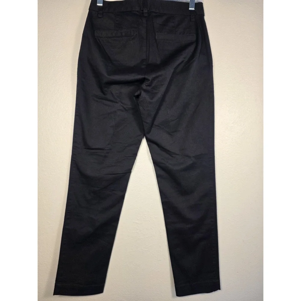 Polo Ralph Lauren Cropped Slim Fit Twill Chino Pant Black Women's Size 2 NWOT